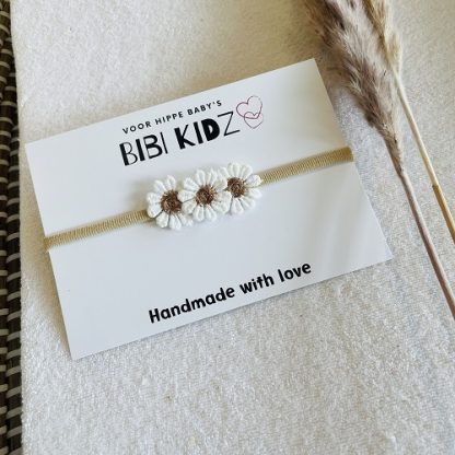 Bibi Kidz | haarbandje madelief brons