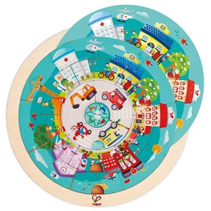 Hape | puzzel met beroepenrotonde - Afbeelding 3