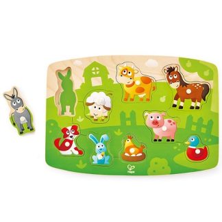 Hape | knoppuzzel boerderij dieren