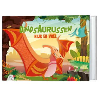 Lantaarn | kijk en voelboek dinosaurussen
