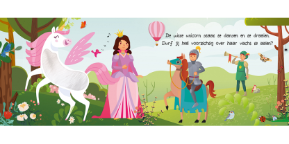Lantaarn | kijk en voelboek unicorns & prinsessen - Afbeelding 2