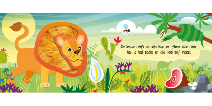 Lantaarn | kijk en voelboek wilde dieren - Afbeelding 2