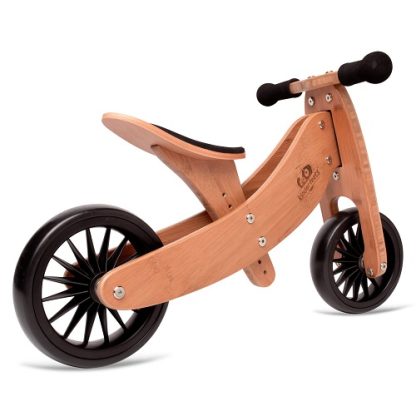 Kinderfeets | 2-in-1 loopfiets/driewieler bamboe - Afbeelding 2