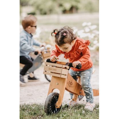 Kinderfeets | 2-in-1 loopfiets/driewieler bamboe - Afbeelding 3