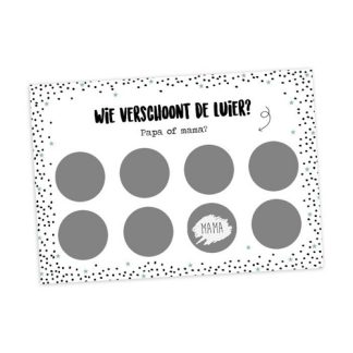 Hippekaartjes | kraskaart XL luier verschonen