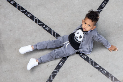 Lucky no.7 longsleeve panda zwart - Afbeelding 4