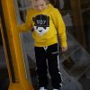 Lucky no.7 hoodie panda geel - Afbeelding 3