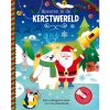 Lantaarn zaklampboek speuren in de kerstwereld voorkant