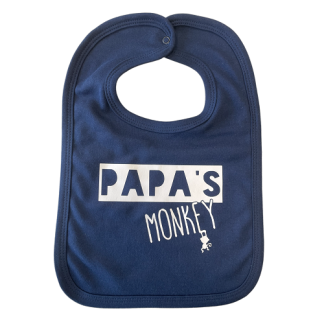 Made for little monkeys | slabber papa's monkey blauw