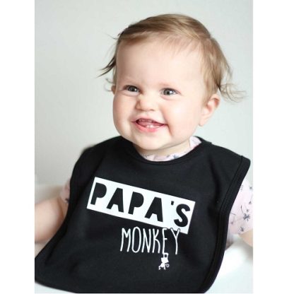 Made for little monkeys | slabber papa's monkey zwart - Afbeelding 2