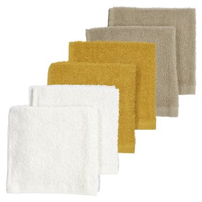 Meyco | badstof monddoekjes honey gold 6-pack