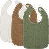 Meyco | slabbetjes badstof klittenband 3-pack