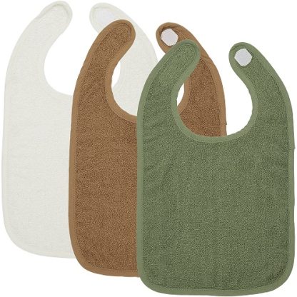Meyco | slabbetjes badstof klittenband 3-pack