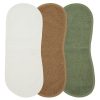 Meyco | badstof spuugdoek schoudermodel groen 3-pack