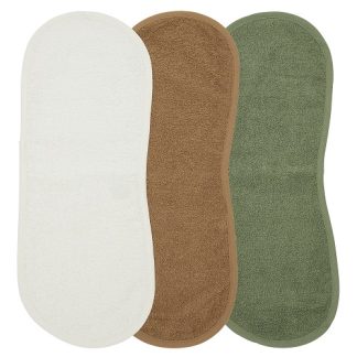 Meyco | badstof spuugdoek schoudermodel groen 3-pack