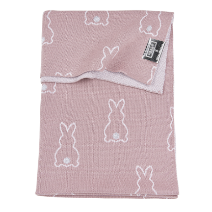Meyco | ledikantdeken Mrs Keizer rabbit lilac