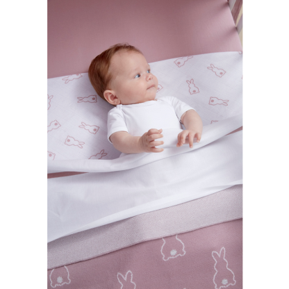 Meyco | ledikantdeken Mrs Keizer rabbit lilac - Afbeelding 3