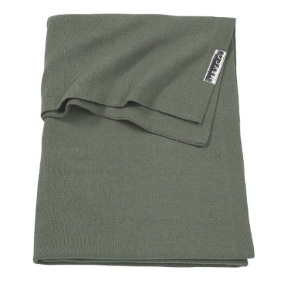 Meyco | ledikantdeken knit basic forest green