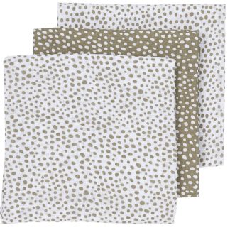 Meyco | hydrofiele luiers cheetah taupe 3-delig