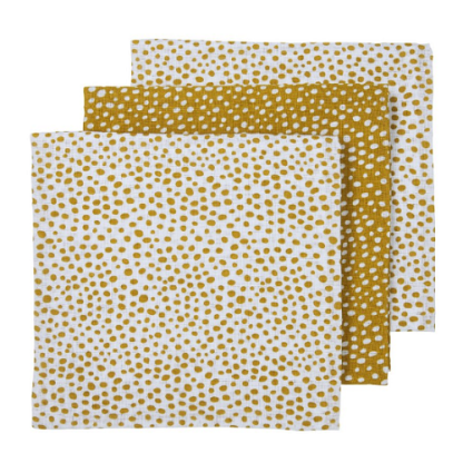 Meyco | hydrofiele luiers cheetah honey gold 3-delig