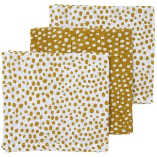 Meyco | hydrofiele monddoekjes cheetah honey gold 3-delig