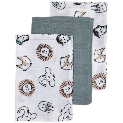 Meyco | hydrofiele washandjes animal 3-delig