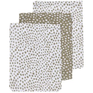 Meyco | hydrofiele washandjes cheetah taupe 3-delig