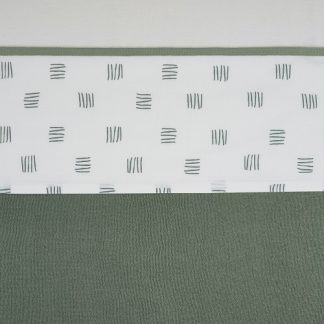 Meyco | ledikantlaken block stripe forest green