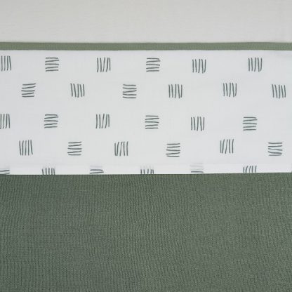 Meyco | wieglaken block stripe forest green