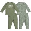Meyco | pyjama 2-pack cheetah forest green
