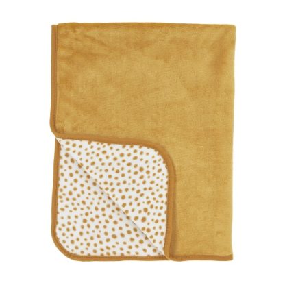 Meyco | reisdeken cheetah honey gold