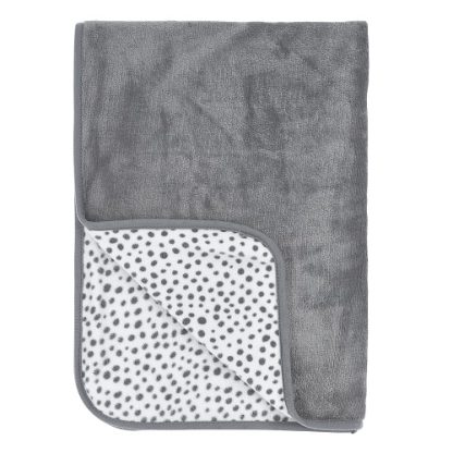 Meyco | reisdeken cheetah fleece grijs