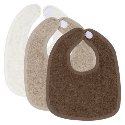Meyco | slabbetjes badstof klittenband 3-pack