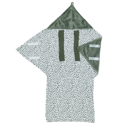 Meyco | wikkeldeken cheetah fleece forest green