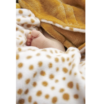 Meyco | wikkeldeken cheetah fleece honey gold - Afbeelding 3