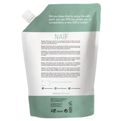 Naïf | shampoo navulverpakking 500 ml - Afbeelding 2