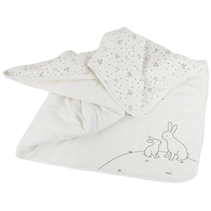 Natubini | babydeken konijn wit - Afbeelding 3