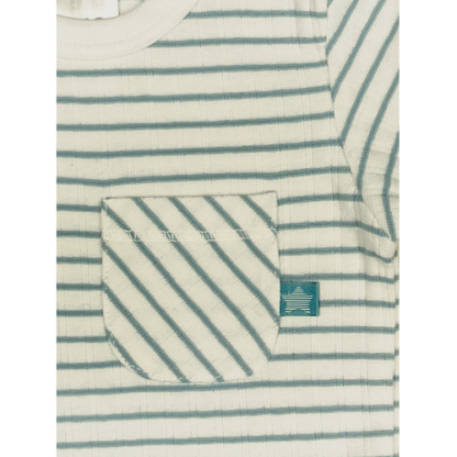 Natubini | romper gestreept blauw - Afbeelding 2