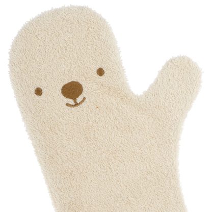 Nifty baby shower glove beer sand detail