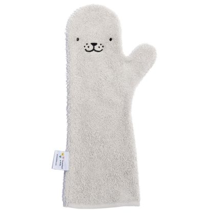 Nifty baby shower glove zeehond grijs