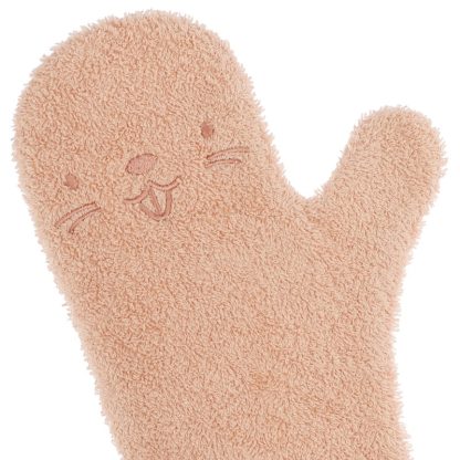 Nifty baby shower glove bever pink detail