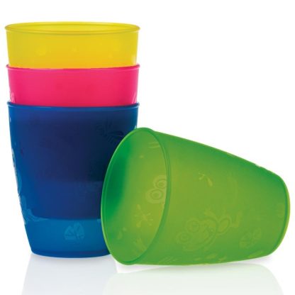 Nûby | set van 4 open drinkbekers 300ml