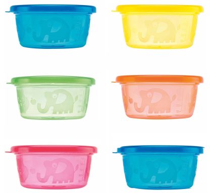 Nûby | snackkommetjes 6-pack 300ml