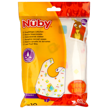 Nûby | wegwerp slabbetjes set van 10 - Afbeelding 2