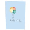 Papercrush pop-up kaart baby olifant blauw voorkant