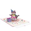 Papercrush pop-up kaart verjaardagskat voorbeeld