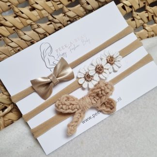 Peek-a-Beau haarbandenset mix set gold