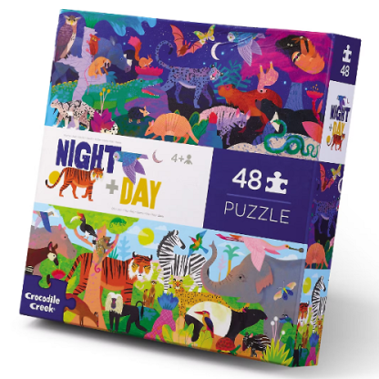 Crocodile Creek | puzzel tegenstellingen dag + nacht