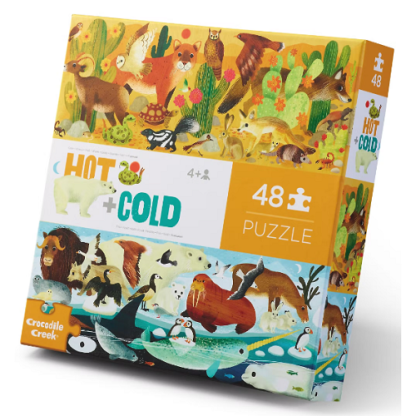 Crocodile Creek | puzzel tegenstellingen warm + koud
