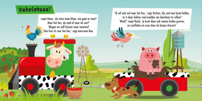 Lantaarn | puzzeltrein boerderijdieren 3+ - Afbeelding 3